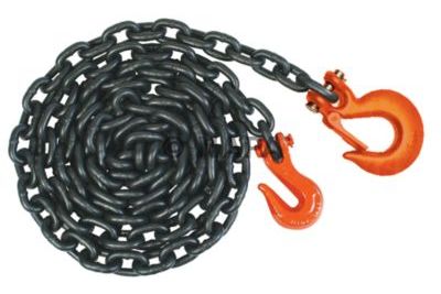 Крепежная цепь с двумя вариантами комплектации крюков на концах